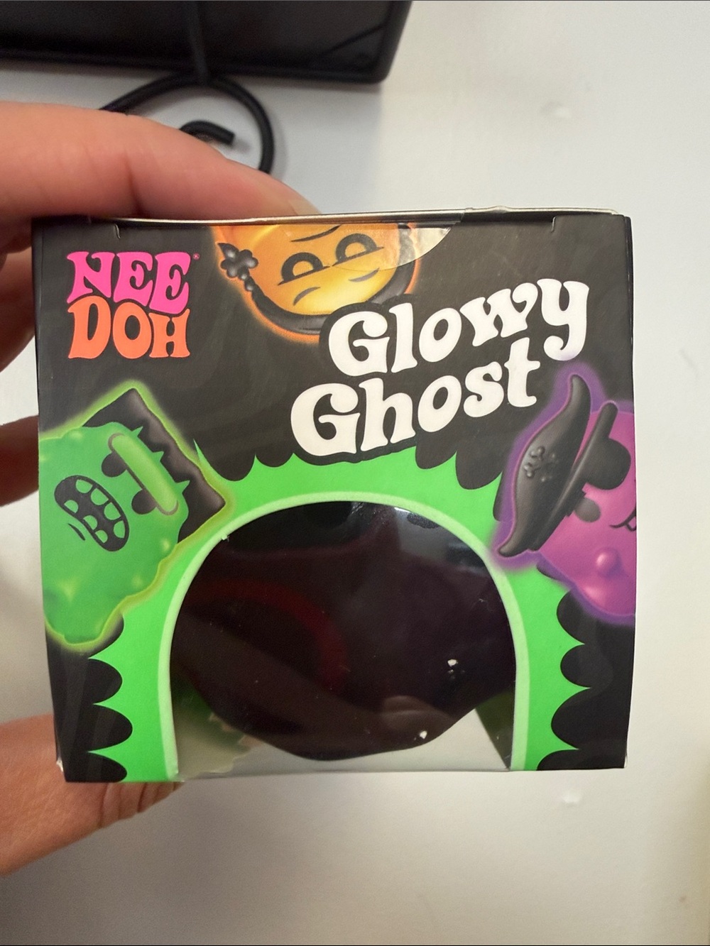 Glowy Ghost Glow-in-the-Dark Green Squeeze Toy - Picture 6 of 6